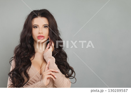 Perfect woman portrait. Plastic surgery concept Perfect woman portrait. Plastic surgery concept 130289587