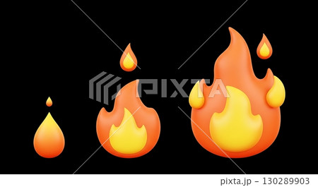 burning flame on white background burning flame on white background 130289903