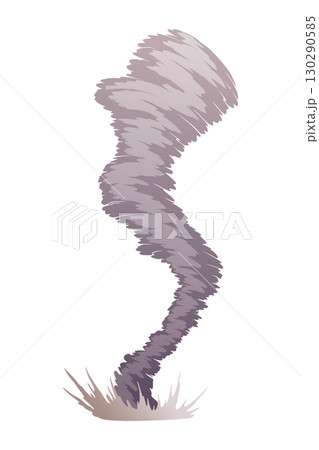 Tornado Twister Cyclone or Hurricane Illustration 130290585