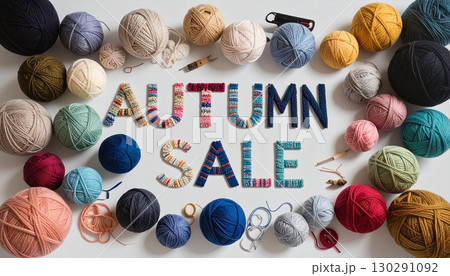 秋のセールバナー(横長) 秋のセールバナー(横長) 130291092