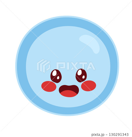 Cute Blue Zygote Isolated On White Background 130291343