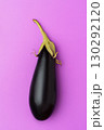 Eggplant isolated on violet background, fresh vegetable 130292120