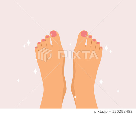 Clean Healthy Feet Relaxed Legs With Exfoliated Skin And Perfect Pedicure Clean Healthy Feet Relaxed Legs With Exfoliated Skin And Perfect Pedicure 130292482
