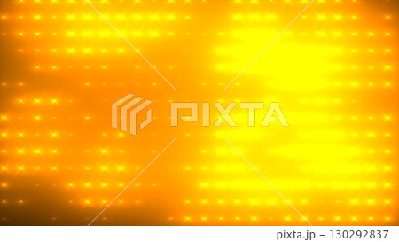 Abstract glowing yellow and orange disco light wall with bright illuminated square pattern Abstract glowing yellow and orange disco light wall with bright illuminated square pattern 130292837