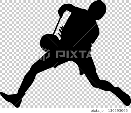 Badminton form silhouette 8 130293066