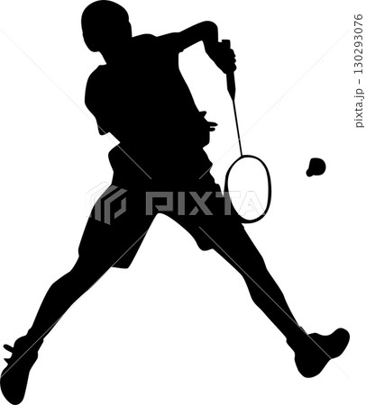 バドミントンフォームシルエット2 バドミントンフォームシルエット2 130293076