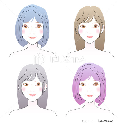 ヘアカラー イエベとブルベ ヘアカラー イエベとブルベ 130293321