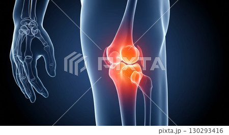 3d medical illustration of the pelvis bone 130293416
