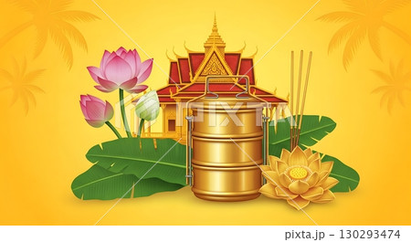 composition of spa treatment with stones 130293474