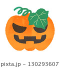 ハロウィン おばけカボチャ 手描き風 130293607