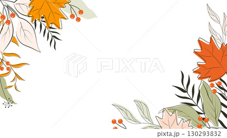 elegant autumn background 130293832