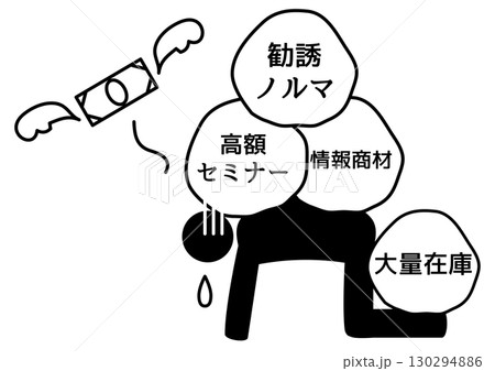 マルチ商法でお金を失った人 130294886