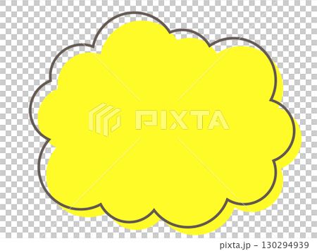 Simple cloud speech bubble set Simple cloud speech bubble set 130294939