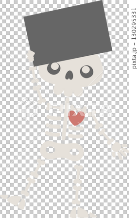 happy halloween holiday festival with skeleton, flat png illustration cartoon character design 130295331