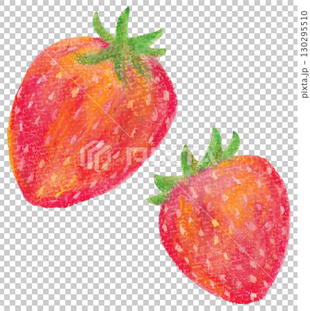 草莓插圖油畫棒畫 130295510