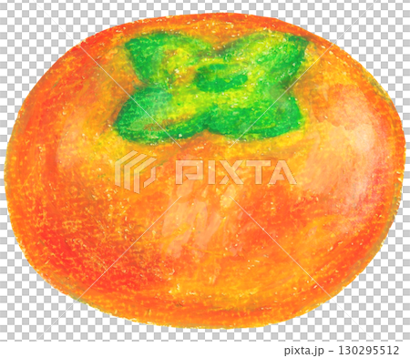 柿子插圖油畫棒畫 130295512