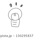 シンプルなひらめきのイラスト 130295837