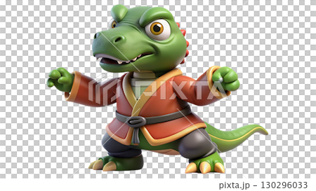 Giganotosaurus on the Chinese theme, isolated on a transparent background PNG, full size, cute cartoon. Giganotosaurus on the Chinese theme, isolated on a transparent background PNG, full size, cute cartoon. 130296033