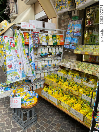 Lago di Garda Sirmione, Italy, dried fruits and vegetables shop 130297271