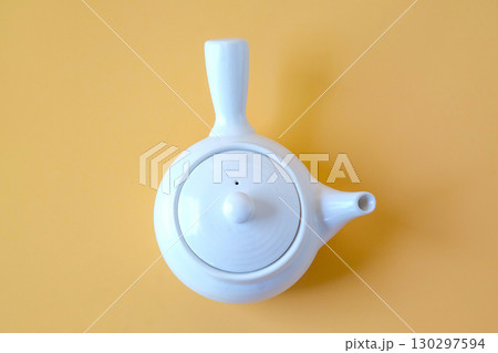 Traditional vintage clay tea pot, raditional sencha and gofung. Traditional vintage clay tea pot, raditional sencha and gofung. 130297594