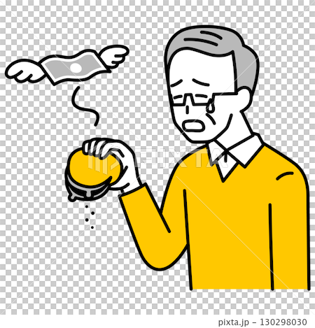 一位老人抱怨沒錢 130298030