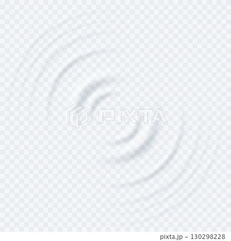 Water, milk, cream waves background. Top view of circular ripples of white cream. Transparent radar waves or signal ripple. Abstract vector illustration Water, milk, cream waves background. Top view of circular ripples of white cream. Transparent radar waves or signal ripple. Abstract vector illustration 130298228