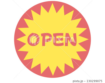 オープンのステッカー 130299075