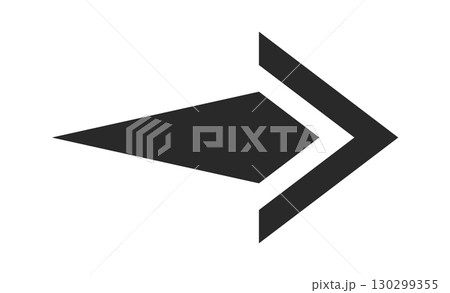 Arrow creative form indicating forward 130299355