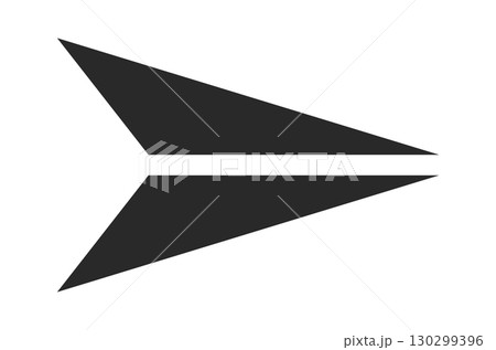 Forked cursor arrowhead shaped designのイラスト素材 [130299396] - PIXTA