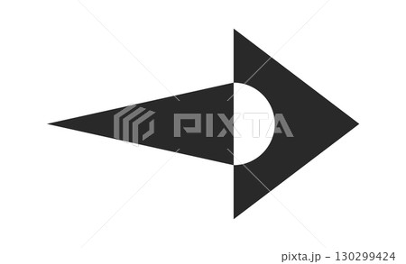 Geometric trendy creative arrow shape Geometric trendy creative arrow shape 130299424