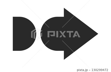 Creative geometric arrow graphic element 130299472