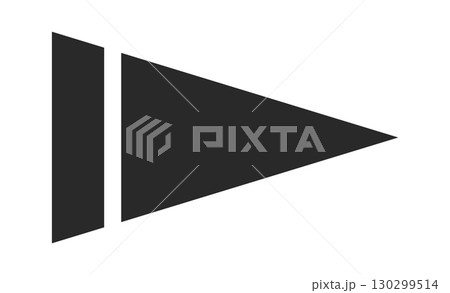 Triangle shaped cursor indicating rightのイラスト素材 [130299514] - PIXTA