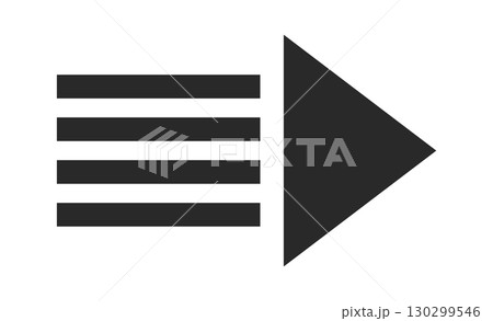 Geometric black arrow stripes design 130299546
