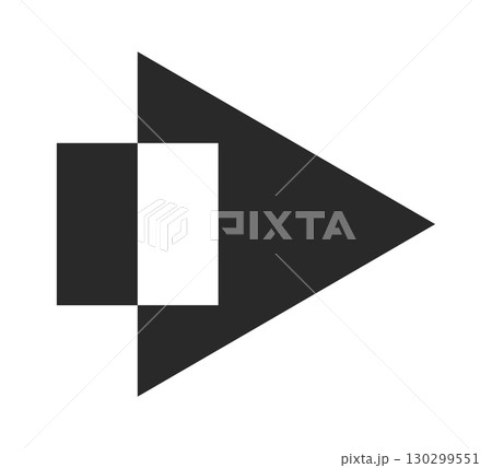 Creative trendy arrowhead right pointer 130299551