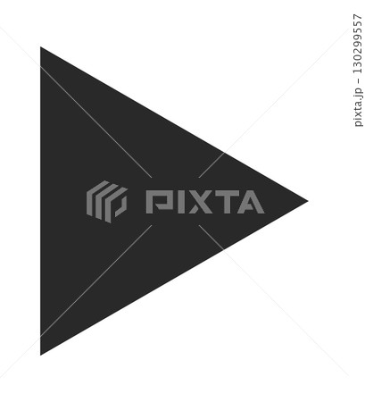 Black triangle cursor arrowhead shape 130299557