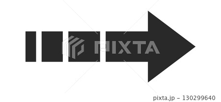 Modern simple arrow right direction 130299640
