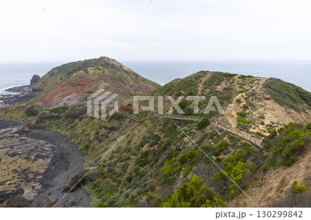 Cape Schanck is the southernmost tip of the Mornington Peninsula, Melbourne, Victoria, Australia. 130299842