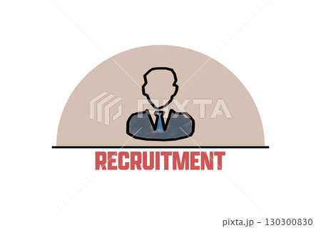 Recruitment Strategy Icon for Human Resources, Employment, Talent Acquisition, and Job Hiring 130300830