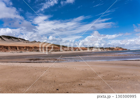 The rock formations at Canoa Quebrada Beach at Canoa Quebrada, state of Ceara, Brazil The rock formations at Canoa Quebrada Beach at Canoa Quebrada, state of Ceara, Brazil 130300995