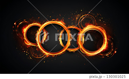 abstract golden ring in the form of a spiral abstract golden ring in the form of a spiral 130301025