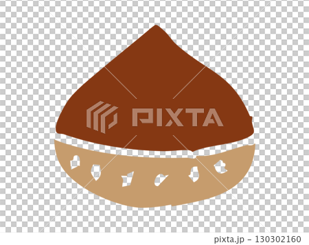 シンプルな手書き風の栗 シンプルな手書き風の栗 130302160