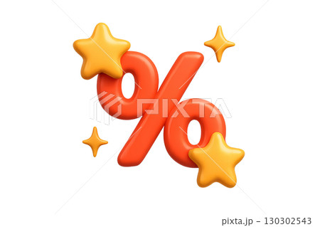 3d shopping sale concept with bright orange percent symbol and yellow stars, perfect for discount promotion, retail event or festive offer advertisement 3d shopping sale concept with bright orange percent symbol and yellow stars, perfect for discount promotion, retail event or festive offer advertisement 130302543