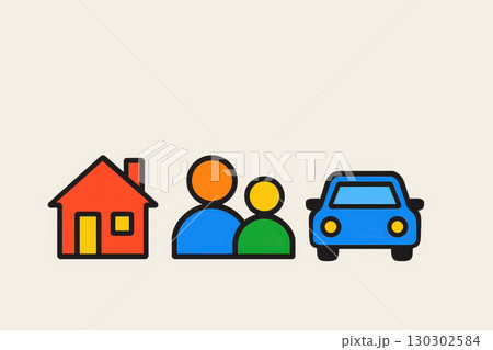 Home insurance and car insurance  offer peace of mind for every family member 130302584