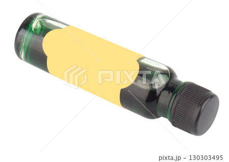 Green Poison Bottle on White Background Green Poison Bottle on White Background 130303495