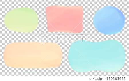 帶有筆觸的柔和背景框架 130303685