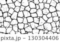 白黒ペン画のクラシック石畳パターン 130304406