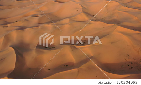 Aerial top view on sand dunes in desert Aerial top view on sand dunes in desert 130304965