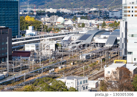 展望台から眺める日本の小田原駅の風景 展望台から眺める日本の小田原駅の風景 130305306