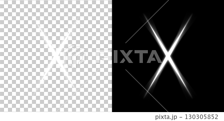 透明背景と黒背景のXシンボル 透明背景と黒背景のXシンボル 130305852