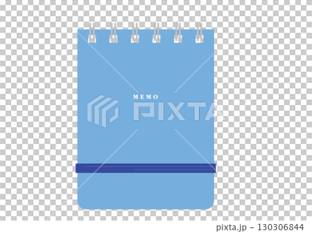 藍色橡皮筋記事本（環狀筆記本） 130306844